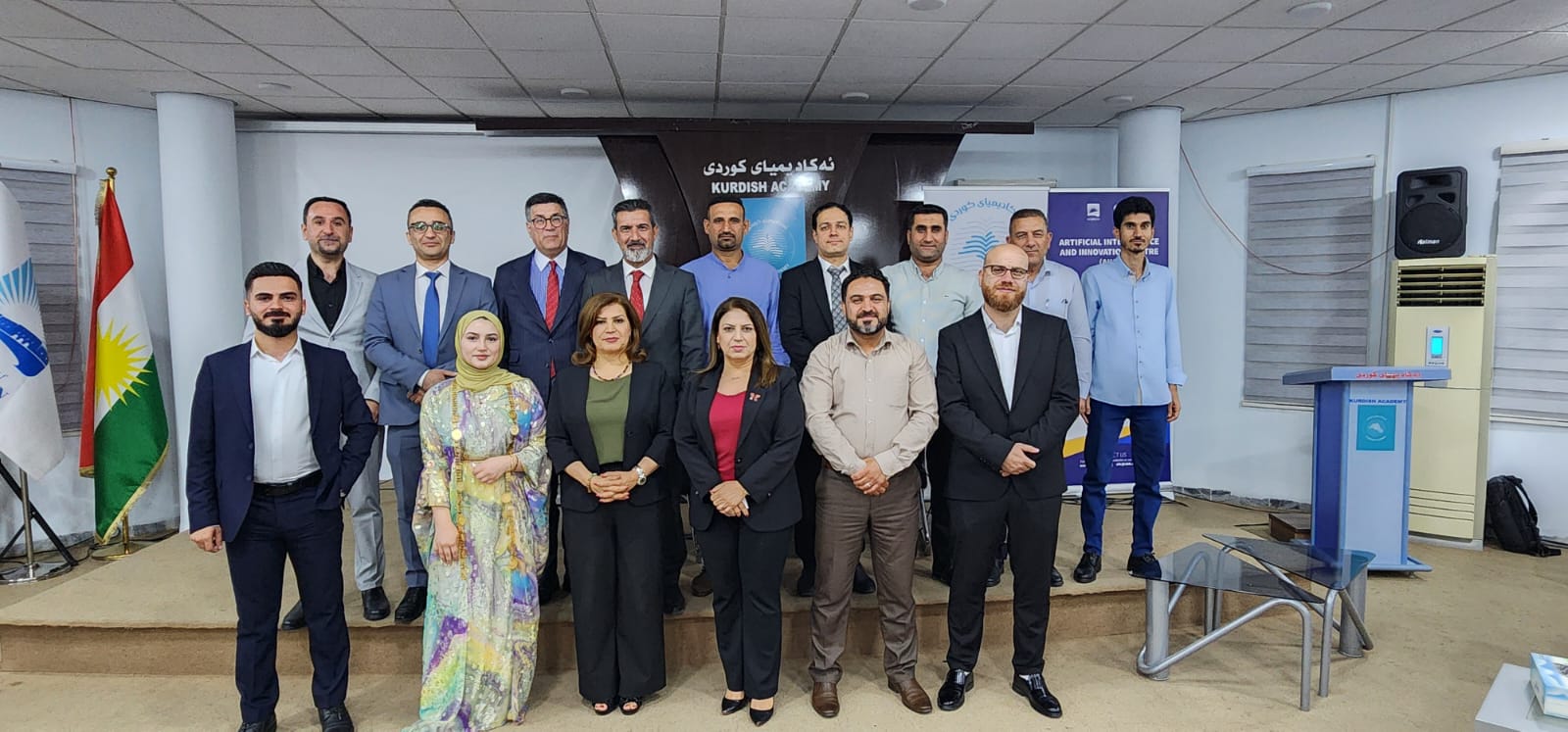Celebrating the successful launch with all participants